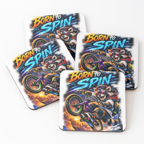 Item preview, Born to Spin – Raccoon BMX designed and sold by ANNART1602.