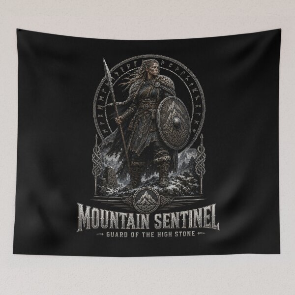 Item preview, Mountain Sentinel — Guardian of the Northern Pass | Norse Viking Warrior designed and sold by R3X .