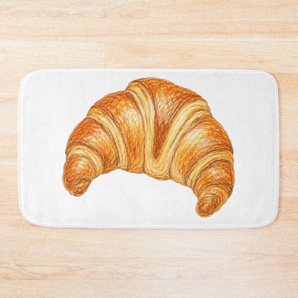 Item preview, French croissant drawing designed and sold by JOANNASKAH.