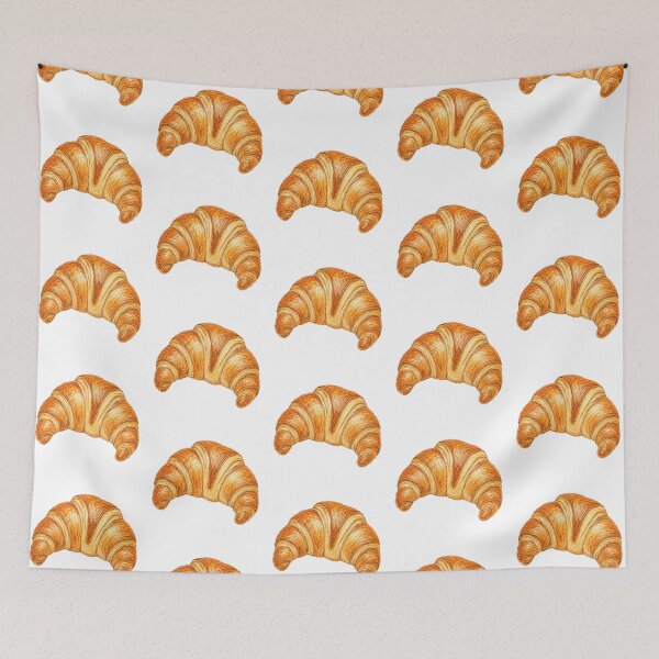 Item preview, French croissant drawing designed and sold by JOANNASKAH.