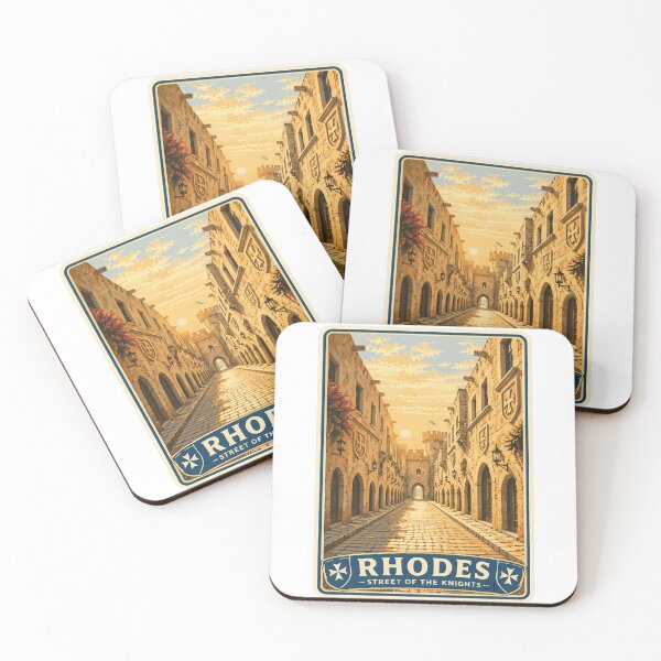 Item preview, Vintage Rhodes Street of the Knights & Medieval Town Travel designed and sold by CharaFei.Art.