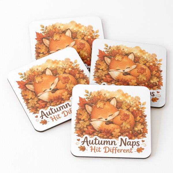 Item preview, Cute Sleeping Fox Autumn Sticker | Autumn Naps Hit Different | Cozy Fall Kawaii Fox designed and sold by BLOOMVELLE.