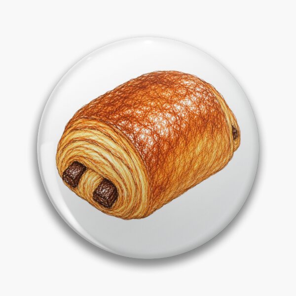Item preview, French chocolate croissant (drawn) designed and sold by JOANNASKAH.