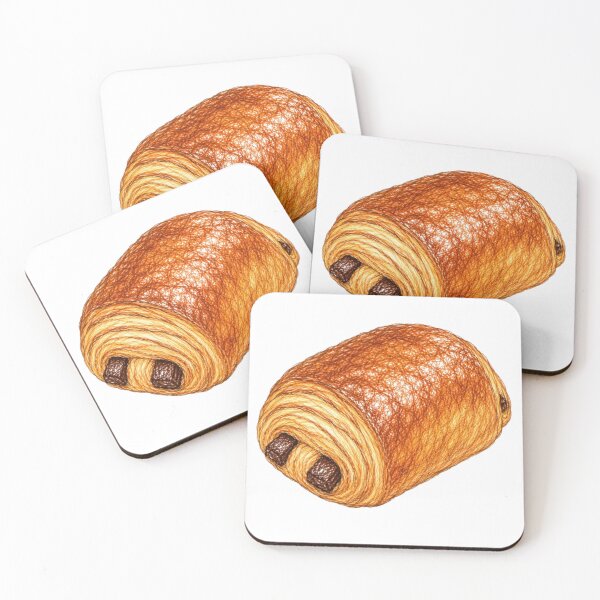 Item preview, French chocolate croissant (drawn) designed and sold by JOANNASKAH.