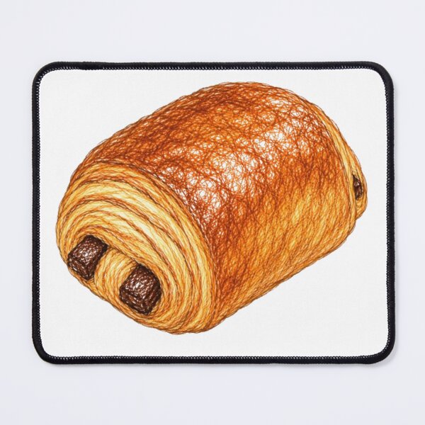 Item preview, French chocolate croissant (drawn) designed and sold by JOANNASKAH.