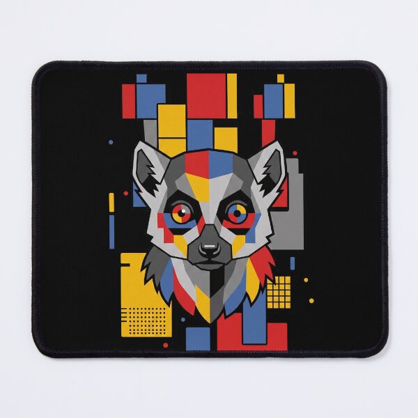 Item preview, Funny Lemur Colorful Blocks Geometric Art Boys Girls Kids designed and sold by FurryHavenPH.