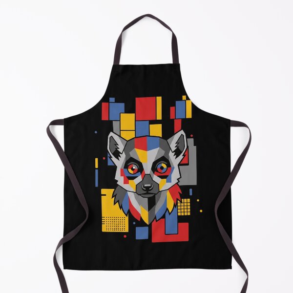Item preview, Funny Lemur Colorful Blocks Geometric Art Boys Girls Kids designed and sold by FurryHavenPH.