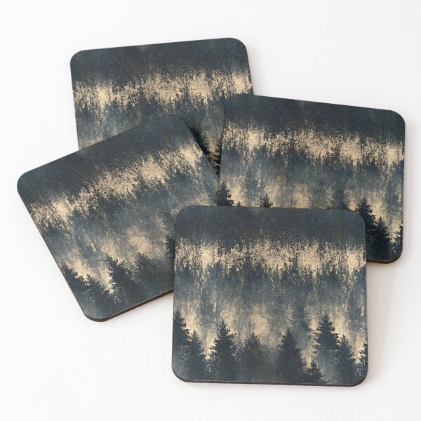 Item preview, Misty Pine Forest on Rusted Iron designed and sold by Piotrek0001.
