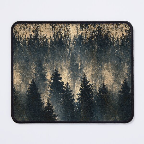 Item preview, Misty Pine Forest on Rusted Iron designed and sold by Piotrek0001.