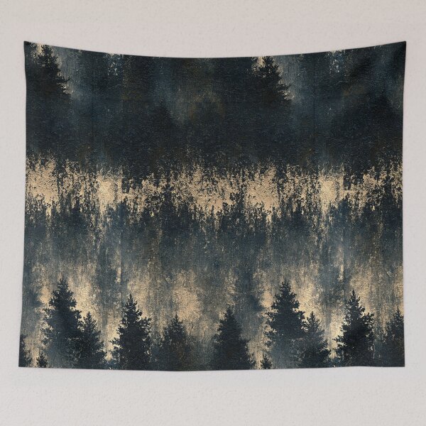 Item preview, Misty Pine Forest on Rusted Iron designed and sold by Piotrek0001.