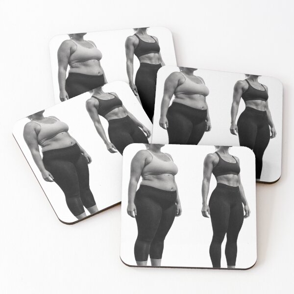 Item preview, Side view comparison of a woman before and as transparent cutout designed and sold by Creative88Art.