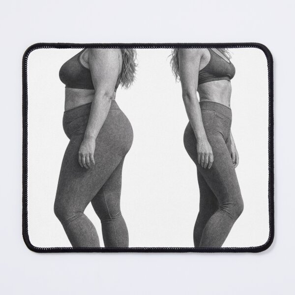 Item preview, Before and after comparison of a woman body as transparent cutout designed and sold by Creative88Art.