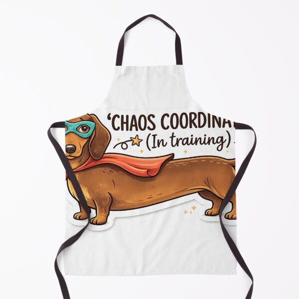 Item preview, Chaos Coordinator In Training Funny Dachshund Dog Sticker designed and sold by Herodestroyer.