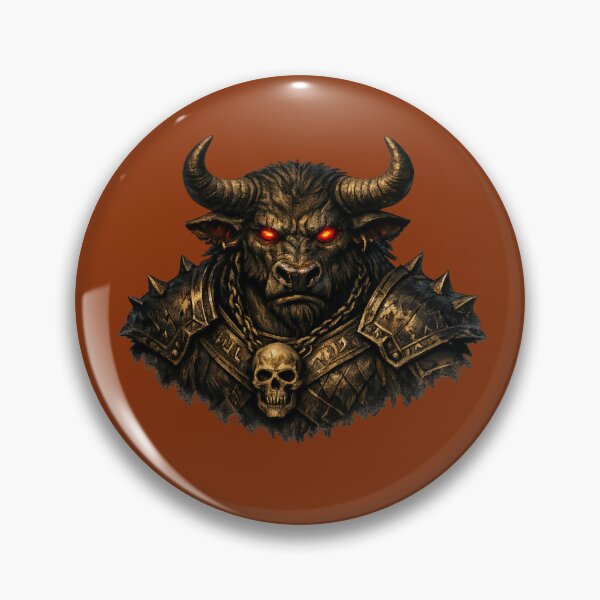 Item preview, Dark Fantasy Minotaur Warrior – Grim Mythic Design designed and sold by LegendQuarter.