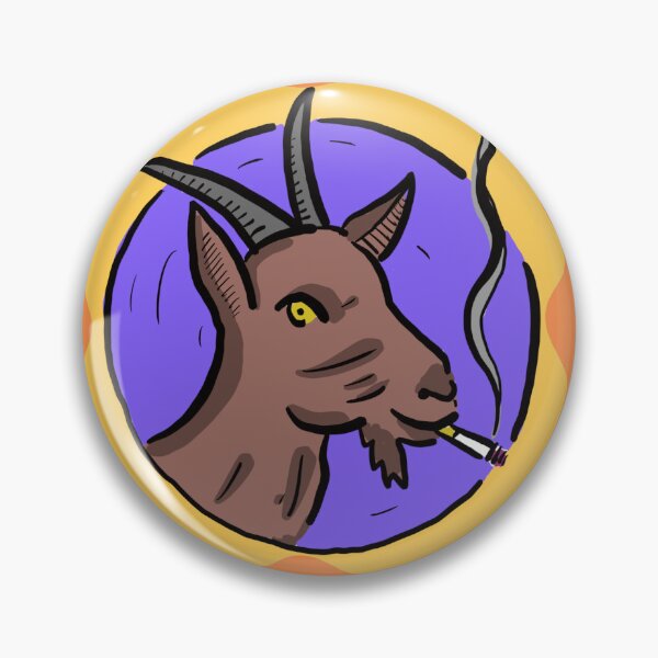 Artikelvorschau, Smoking Goat V3 entworfen und verkauft von SombreroDoodles.