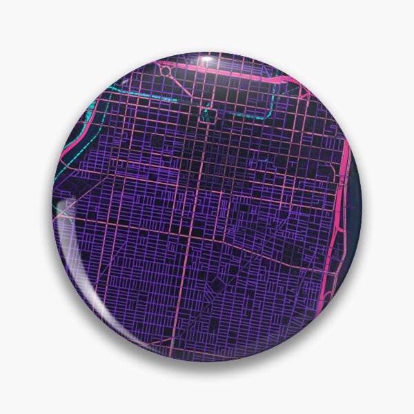 Artikelvorschau, Neon-Straßenplan-Poster von Philadelphia, lila-blaue Wandkunst aus Pennsylvania entworfen und verkauft von LASTIQUE-dd.