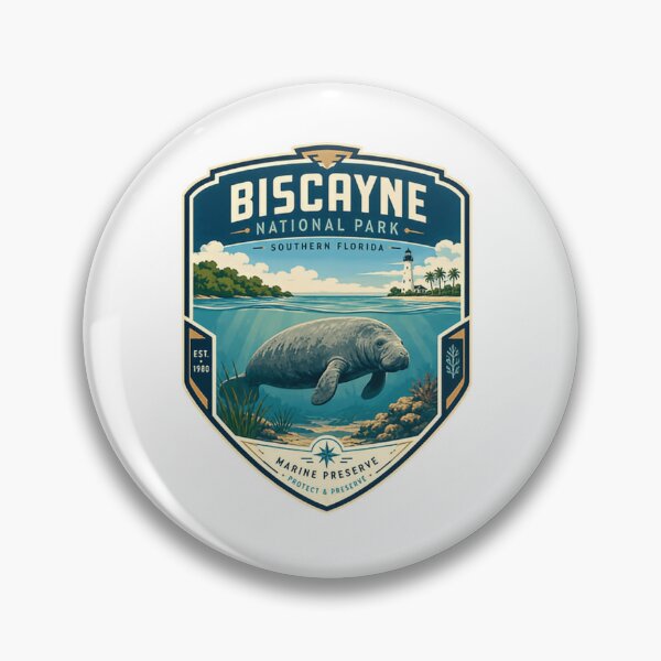 Item preview, Biscayne National Park Southern Florida Marine Preserve Manatee Wildlife Lover designed and sold by Simsimah26Parks.