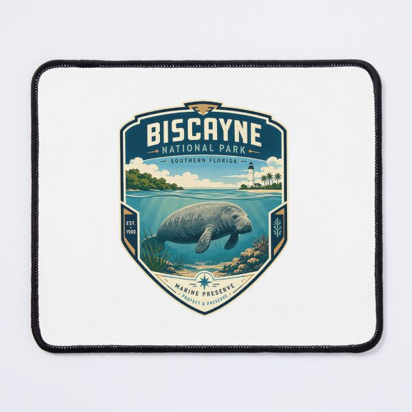 Item preview, Biscayne National Park Southern Florida Marine Preserve Manatee Wildlife Lover designed and sold by Simsimah26Parks.