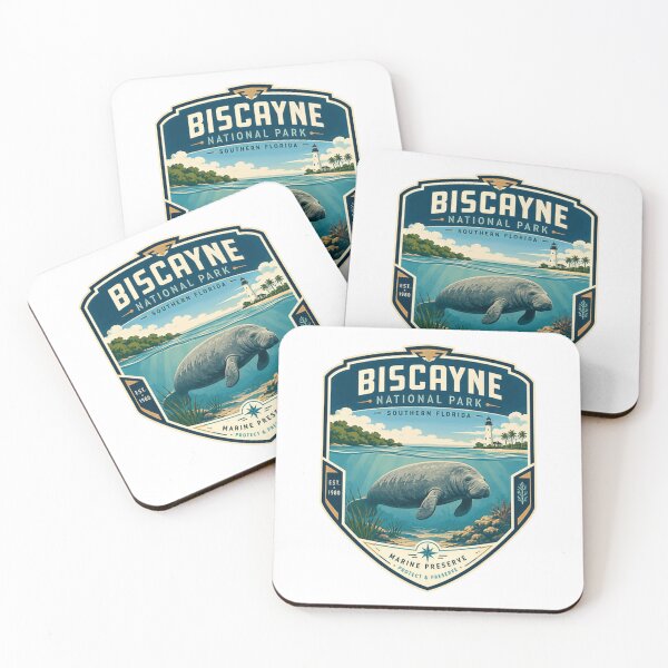 Item preview, Biscayne National Park Southern Florida Marine Preserve Manatee Wildlife Lover designed and sold by Simsimah26Parks.