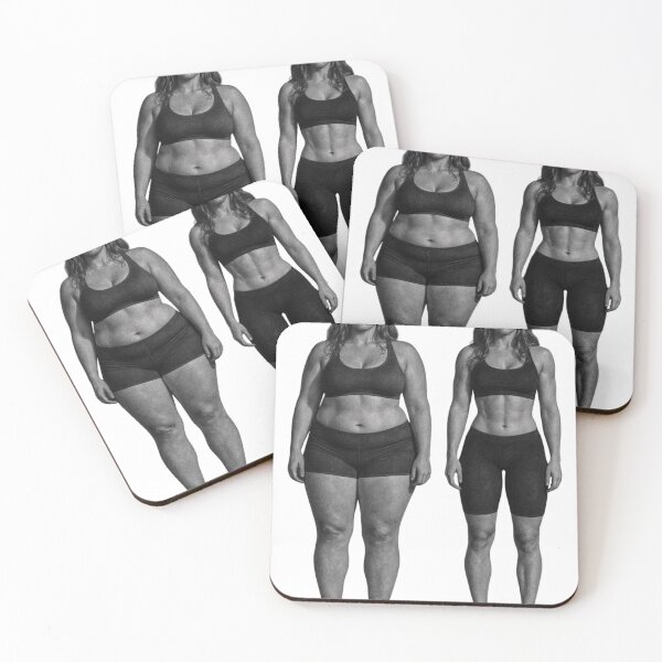 Item preview, Comparative weight loss transformation of a woman as isolated PNG designed and sold by Creative88Art.