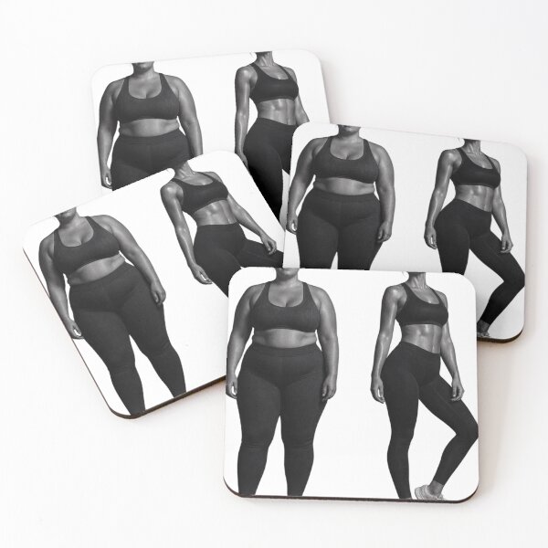 Item preview, Fitness journey body transformation before and after as clean cutout designed and sold by Creative88Art.