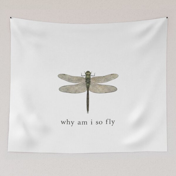 Item preview, Why Am I So Fly? Funny Dragonfly Pun T-Shirt | Cute Insect Meme Design designed and sold by Gbriel3.