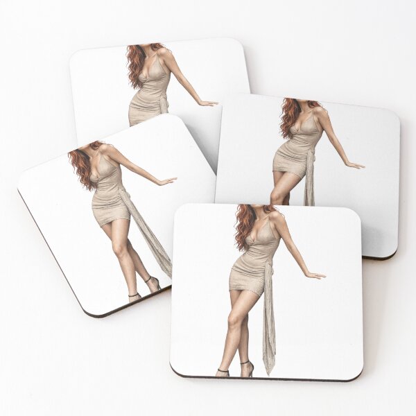 Item preview, Elegant young woman with red hair posing in as isolated element designed and sold by Creative88Art.