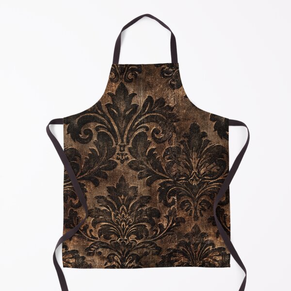 Item preview, Deep Brown Damask on Corroded Steel designed and sold by Piotrek0001.