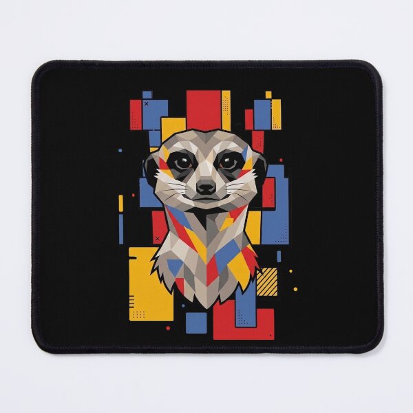 Item preview, Funny Meerkat Colorful Blocks Geometric Art Boys Girls Kids designed and sold by FurryHavenPH.