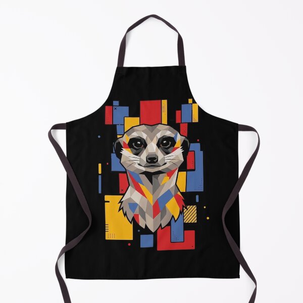Item preview, Funny Meerkat Colorful Blocks Geometric Art Boys Girls Kids designed and sold by FurryHavenPH.