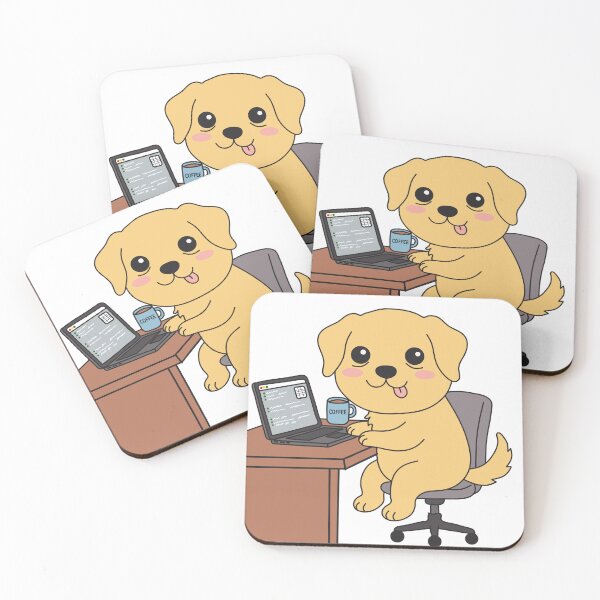 Item preview, Toby The Tired Working Dog - Emotional Support Dog Sticker designed and sold by Chonkibao.