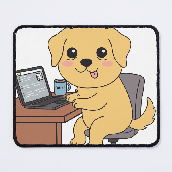 Item preview, Toby The Tired Working Dog - Emotional Support Dog Sticker designed and sold by Chonkibao.