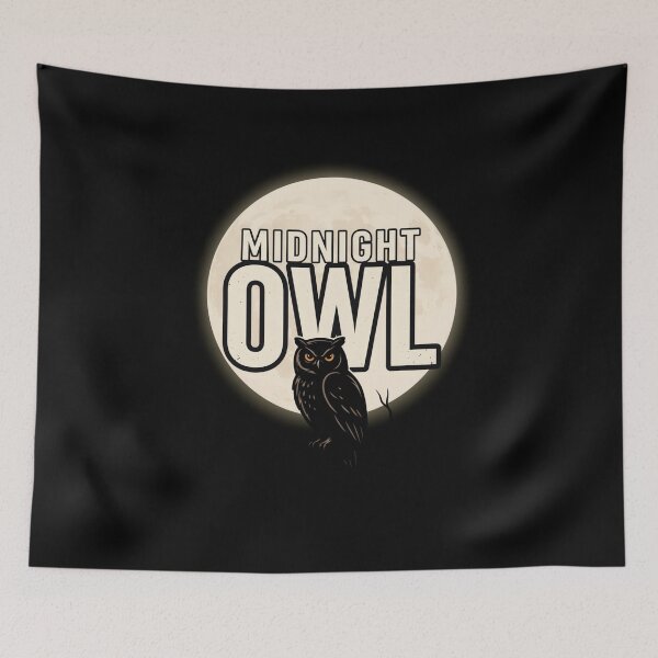 Item preview, Halloween Owl – Midnight Owl designed and sold by No Excuses Supply.