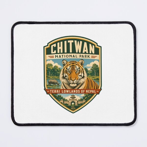 Item preview, Chitwan National Park Terai Lowlands Of Nepal Est. 1973 Wildlife Travel Souvenir designed and sold by Simsimah26Parks.