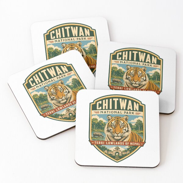 Item preview, Chitwan National Park Terai Lowlands Of Nepal Est. 1973 Wildlife Travel Souvenir designed and sold by Simsimah26Parks.