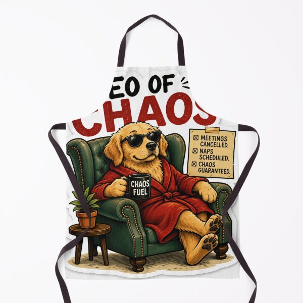Item preview, CEO of Chaos Funny Dog Sticker designed and sold by Herodestroyer.