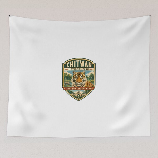 Item preview, Chitwan National Park Terai Lowlands Of Nepal Est. 1973 Wildlife Travel Souvenir designed and sold by Simsimah26Parks.
