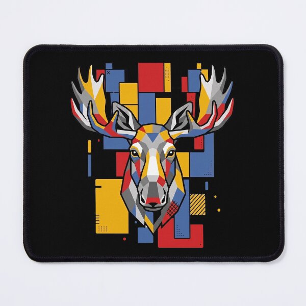 Item preview, Funny Moose Colorful Blocks Geometric Art Boys Girls Kids designed and sold by FurryHavenPH.