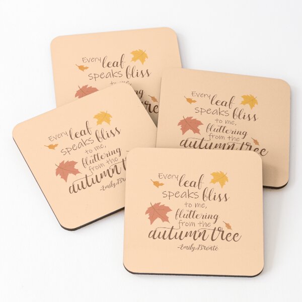 Item preview, Fluttering from the Autumn Tree - Emily Bronte Quotes designed and sold by stacree.