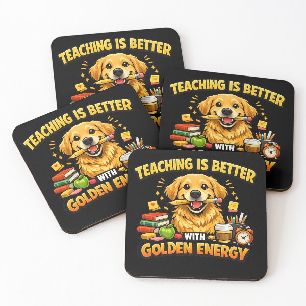 Item preview, Teaching Is Better With Golden Energy Golden Retriever Teacher Dog Lover Gift designed and sold by Sahil Randhawa.