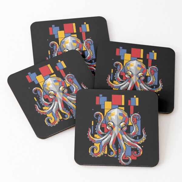 Item preview, Funny Octopus Colorful Blocks Geometric Art Boys Girls Kids designed and sold by FurryHavenPH.