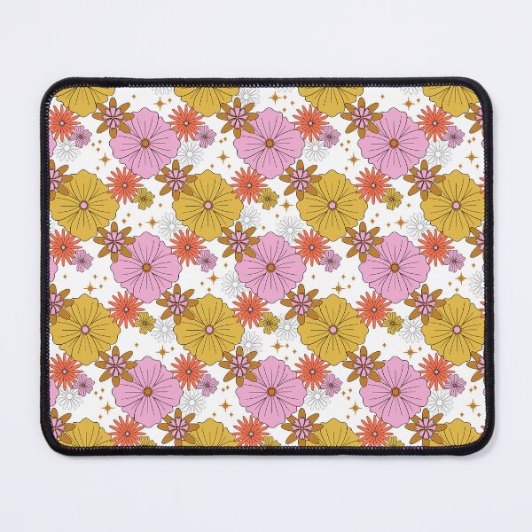 Item preview, Retro Groovy Flower Power Floral on White designed and sold by WonderAndWhim.