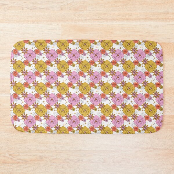 Item preview, Retro Groovy Flower Power Floral on White designed and sold by WonderAndWhim.