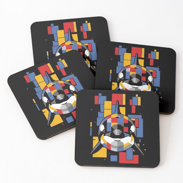 Item preview, Funny Orca Colorful Blocks Geometric Art Boys Girls Kids designed and sold by FurryHavenPH.