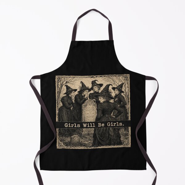 Item preview, Girls Will Be Girls Victorian Witch Shirt for Gothic Folklore Fans designed and sold by POD DYNASTY | Original Print On Demand T-Shirt Graphics.
