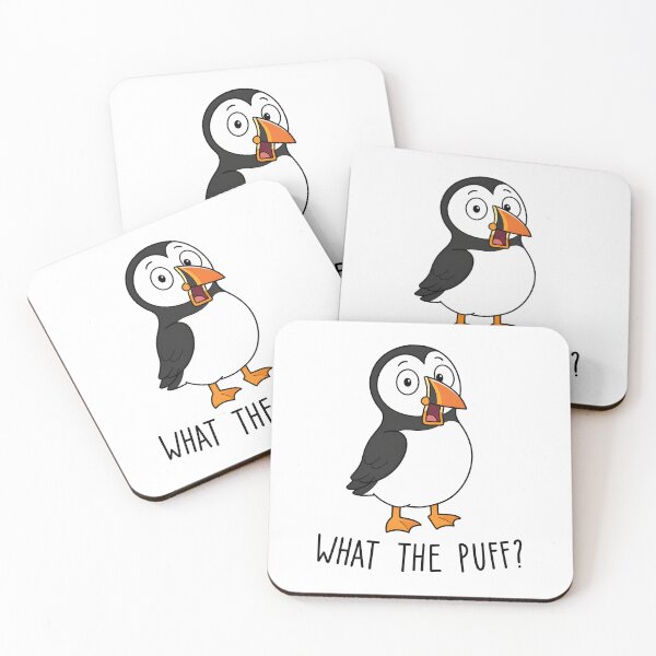Item preview, What The Puff Funny Puffin Bird designed and sold by teeperfect.