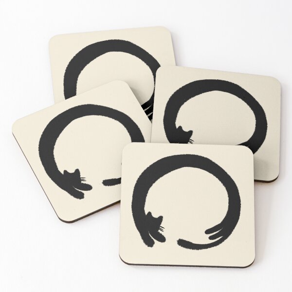 Item preview, Cat enso traditional japanese calligraphy symbol designed and sold by Denise, Denisn't.
