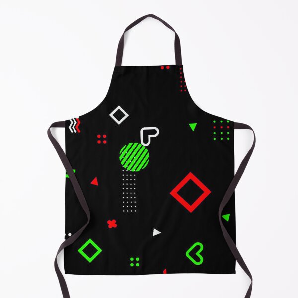 Item preview, Retro Memphis Geometric Pattern Red and Neon Green Art designed and sold by Jimakmo.