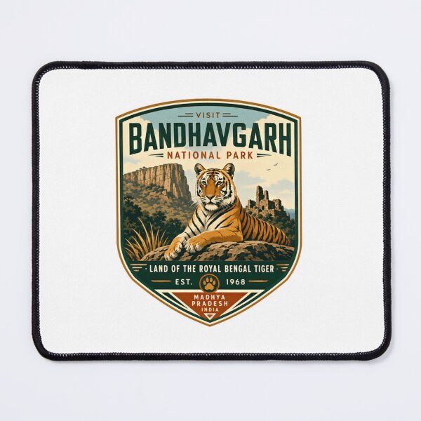 Item preview, Visit Bandhavgarh National Park Land Of The Royal Bengal Tiger Est. 1968 Madhya Pradesh India Wildlife Travel Nature Explorer designed and sold by Simsimah26Parks.