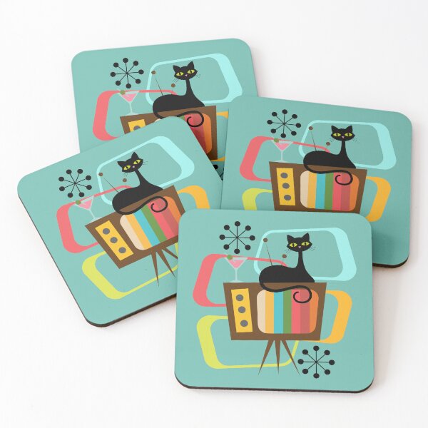 Item preview, Mid Century Modern Atomic Cat Retro Lounge designed and sold by Volt Junkies.